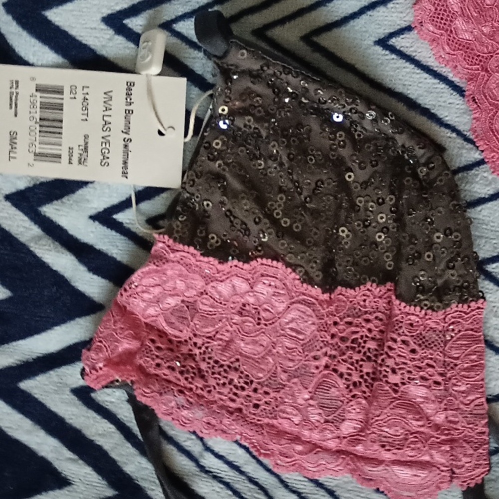 Beach Bunny Viva Las Vegas NWT SM top MD Full Coverage Bottom - Picture 3 of 14